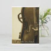 Invitation de violoncelle de sépia (Debout devant)