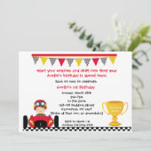 Invitation de voiture de course (Debout devant)