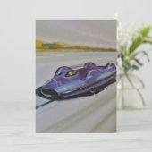 Invitation de voiture de course Vintage (Debout devant)