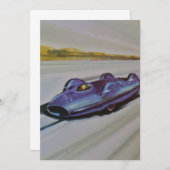 Invitation de voiture de course Vintage (Devant / Derrière)