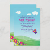 Invitation de vol de Butterfly (Devant / Derrière)