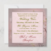 Invitation de Voows Renouvellement - Fleurs de Pom (Dos)