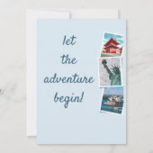 Invitation de voyage à thème pour la fête de retra (Dos)