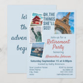 Invitation de voyage à thème pour la fête de retra (Devant / Derrière)