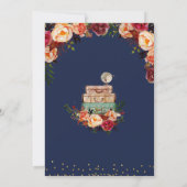 invitation de voyage bleu marine (Dos)