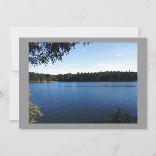 Invitation de Walden Pond (Devant)