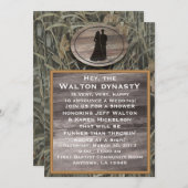 Invitation de wedding shower de Camo (Devant / Derrière)