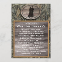 Invitation de wedding shower de Camo