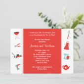 Invitation de wedding shower de couples (Debout devant)
