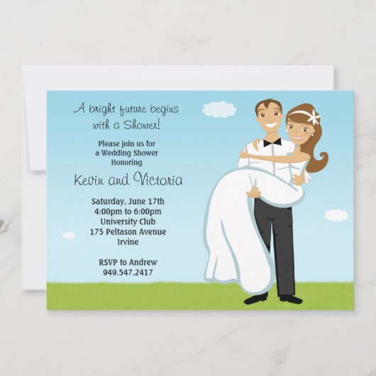 Invitation de wedding shower de couples (Devant)