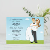 Invitation de wedding shower de couples (Debout devant)