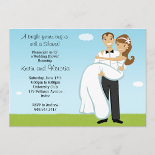 Invitation de wedding shower de couples