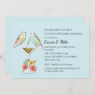 Invitation de wedding shower de couples de
