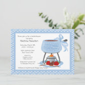 Invitation de wedding shower de fondue (Debout devant)