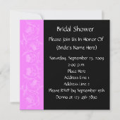 Invitation de Wedding shower de la mariée noire ro (Devant)