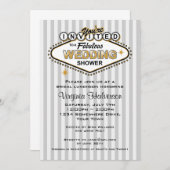 Invitation de wedding shower de Las Vegas (Devant / Derrière)