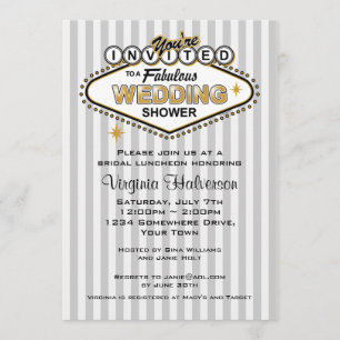 Invitation de wedding shower de Las Vegas