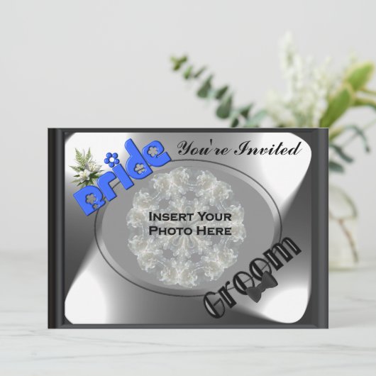 Invitation De Wedding shower De Mariée Et De Marié (Debout devant)