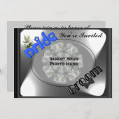 Invitation De Wedding shower De Mariée Et De Marié (Devant / Derrière)