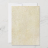 Invitation de wedding shower de thème de voyage (Dos)