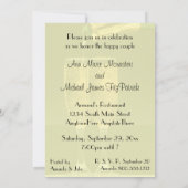 Invitation de wedding shower en verre de Champagne (Dos)