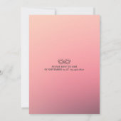 Invitation de Wedding shower floral chic Watercolo (Dos)