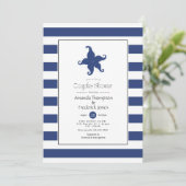 Invitation de Wedding shower nautique (Debout devant)