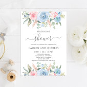 Invitation de Wedding showers floraux