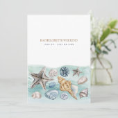 Invitation de week-end Bachelorette Plage Tropical (Debout devant)