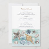 Invitation de week-end Bachelorette Tropical Beach (Dos)