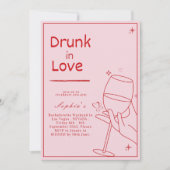 Invitation de week-end de Bachelorette "Amour eniv (Devant)