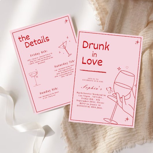 Invitation de week-end de Bachelorette amoureux iv