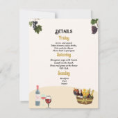 Invitation de week-end de Bachelorette avant les v (Dos)