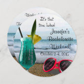 Invitation de week-end de Bachelorette avec (Devant / Derrière)