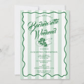 Invitation de week-end de Bachelorette Bach Pizza (Devant)