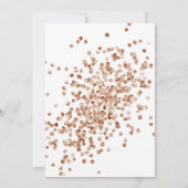 Invitation de week-end de bachelorette Glitzy Rose (Dos)