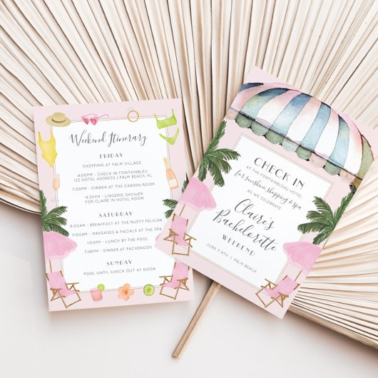 Invitation de week-end de Bachelorette pour le spa