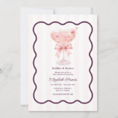 Invitation de week-end de Bachelorette Preppy Coqu (Devant)