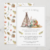 Invitation de week-end de camping en glamping pour (Devant / Derrière)