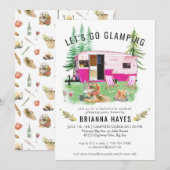Invitation de week-end de camping en glamping pour (Devant / Derrière)