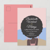 Invitation de week-end de célibataire plage enterr (Devant / Derrière)