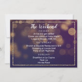 Invitation de week-end de fête de fiançailles illu (Dos)