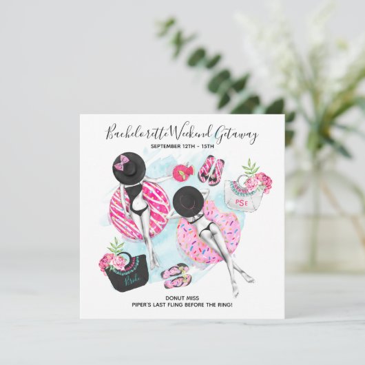 Invitation de week-end de plage pour enterrement d (Debout devant)