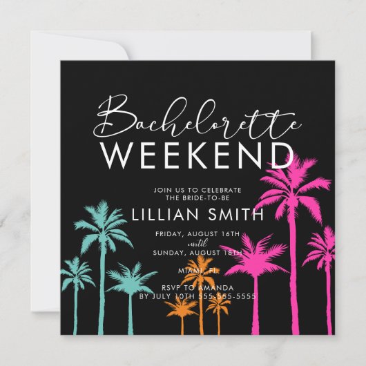 Invitation de week-end d'enterrement de vie de jeu (Devant)