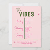 Invitation de week-end pour un enterrement de vie (Dos)