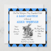 Invitation de White Rabbit Alice (Dos)