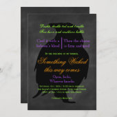 Invitation de Wicked Raven Halloween (Devant / Derrière)