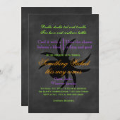 Invitation de Wicked Spider Halloween (Devant / Derrière)