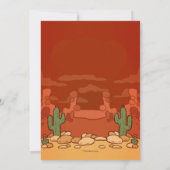 Invitation de Wild West (Dos)