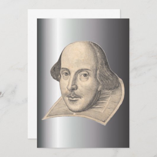 Invitation de William Shakespeare (Devant / Derrière)